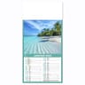 Exacompta calendrier mensuel perforé 185x350 mm 12 feuillets évasion