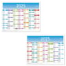 Exacompta calendrier grille recto verso 7 mois janvier décembre 43x33.5 cm