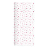 Nappe en papier gauffre 5x1.18m starlight rouge fond blanc