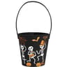Panier en feutrine funny skeleton 14x14x15
