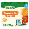 Bledina pots tomates riz poulet 2x200g