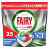 Fairy platinum plus vaisselle automatique propreté intense brise fraîche x 25 capsules 0.372kg