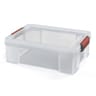 Sundis bac de rangement transparent avec couvercle clip et store 9l