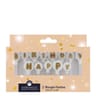 Bougies ballons sur pic "Happy Birthday" Or