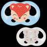 2 sucettes silicone taille 6-18 mois ourson chat Tigex