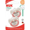 2 sucettes new classic silicone 0-6 mois fille Nuk