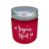 Verre bocal rouge Joyeux Noël avec couvercle Biscuits de Noël