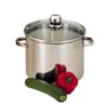 Traiteur 26cm inox + couvercle en verre