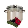 Traiteur 24cm inox + couvercle en verre