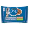 Purina one sachets fraîcheur pour chats adultes stérilisés au saumon et à la dinde - 4x85 g