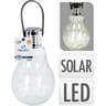 Deco "ampoule"solaire verre 30led d7cmx h26cm