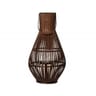 Lanterne bambou dia30x55cm brun