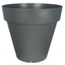 Riviera loft rond 25 cm gris avec réserve d'eau