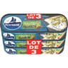 Petit navire filets maquereaux huile d'olive & poivre  sans arête 145g x3 435g