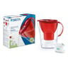 Brita carafe filtrante Marella rouge 1 filtre à eau Maxtra Pro inclus 1051120