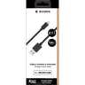 Bigben connected câble usb/micro usb 1.2m noir 100% plastique recyclé CBLMIC1M2RB