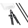 Force case bandoulière universelle amovible longueur ajustable noir FCBANDBLACK