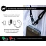 Force case bandoulière universelle amovible longueur ajustable noir FCBANDBLACK