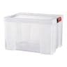 Sundis bac de rangement transparent avec couvercle clip & store 75l