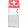 2 paires de mi chaussettes lycra nu femme GRIS 37\41