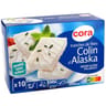 Cora tranches de filets colin d'Alaska msc 10x100g