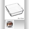 Mini plat carré en verre