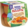 P'tite recette mijoté carottes, boeuf et petites pâtes bio 2x190g -380g