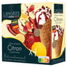 L'angelys cône artisanal sorbet plein fruit citron coulis fraise x4 300g
