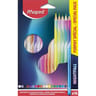 Crayons de couleur bois nightfall x18 promo boîte carton