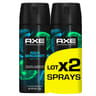 Axe déodorant aérosol aqua bergamot 2x150ml