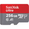 Carte mémoire sandisk ultra microsdxc + adaptateur sd 256gb 150mb/s ush-i SDSQUAC-256G-GN6MA
