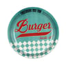 Assiette a burger 26cm en gres bleu