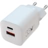Apm chargeur secteur gan dual 1 usb c 1 usb a pd 33w blanc 570351