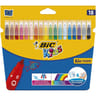 Bic kids kid 18 feutres couleur étui carton