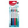 Feutres effaçables à sec moyens couleurs x4 blister