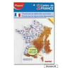 Maped 2 cartes de france fleuves/départements anti-chocs