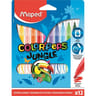 Maped 12 feutres jungle en pochette carton