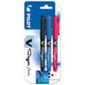 Pilot 3 feutres v-sign pen noir bleu rouge