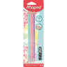 Maped crayon graphite pastel embout gomme hb x3 blister