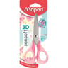 Ciseaux symetriques sensoft 13cm anneaux souples coloris pastels