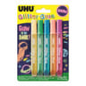Glitter glue glow in the dark 5x10ml