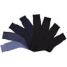 8 paires de mi chaussettes unies/chinées/moulinées homme Influx Basic NOIR/ MARINE T39/42