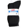 8 paires de mi chaussettes unies/chinées/moulinées homme Influx Basic NOIR/ ANTHRACITE T39/42