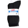 8 paires de mi chaussettes unies/chinées/moulinées homme Influx Basic NOIR/ ANTHRACITE T43/46