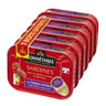 Connétable 1/5 sardines à l'huile d'olive aux tomates séchées 135g  lot de 5+1 boite
