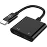 Bigben connected adaptateur USB-C audio + charge 60W Noir ADACTOCC60WB