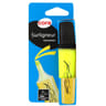 Cora 1 surligneur jaune plat pointe biseautee