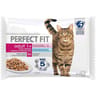 Perfect fit pâtée pour chat adulte stérilisé aux poissons en sauce 4x85g