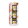 Jean larnaudie lot de 3 tartinables au foie de canard 20% foie gras de canard au poivre