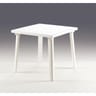 Table week end blanche 80 x 80 x 72 cm
